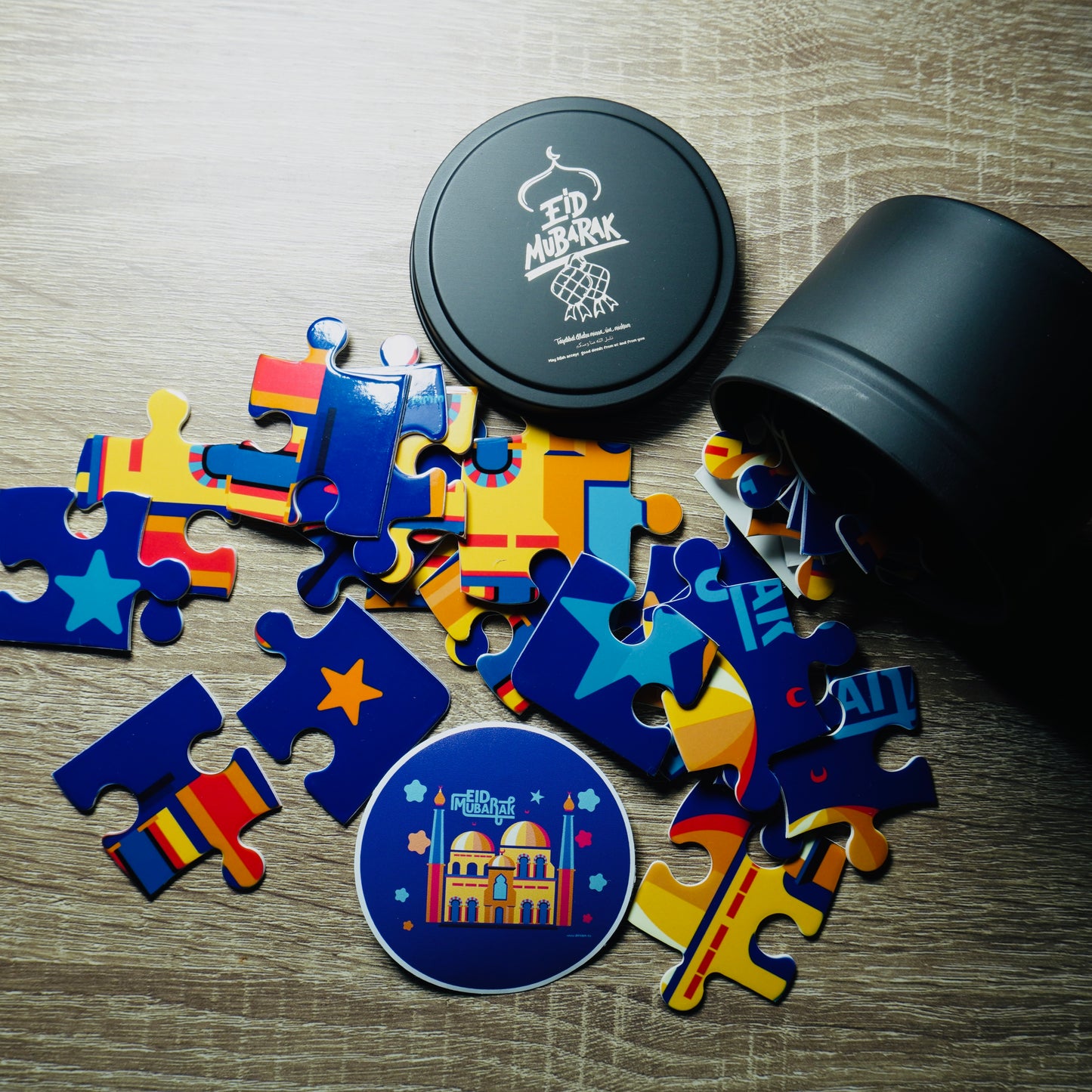 Kids Eid Mubarak Puzzle - Blue Mosque