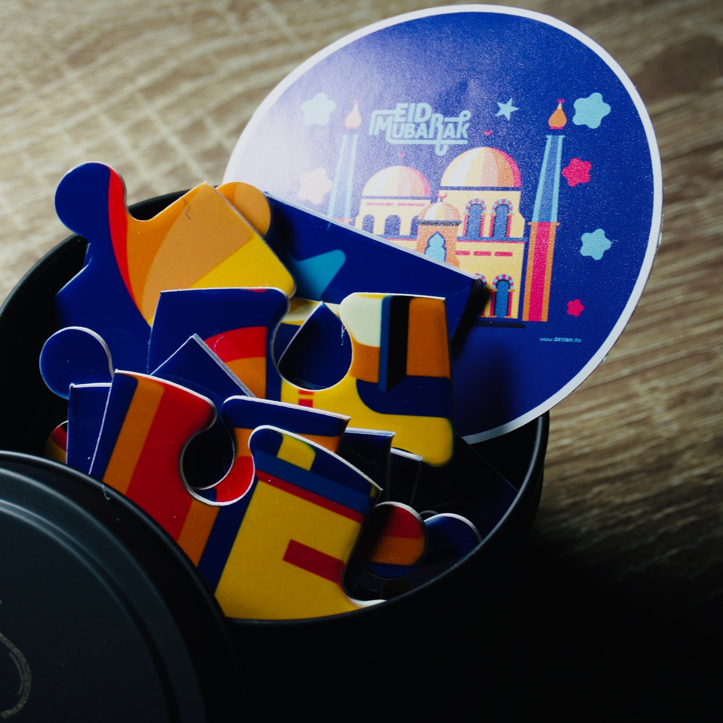Kids Eid Mubarak Puzzle - Blue Mosque