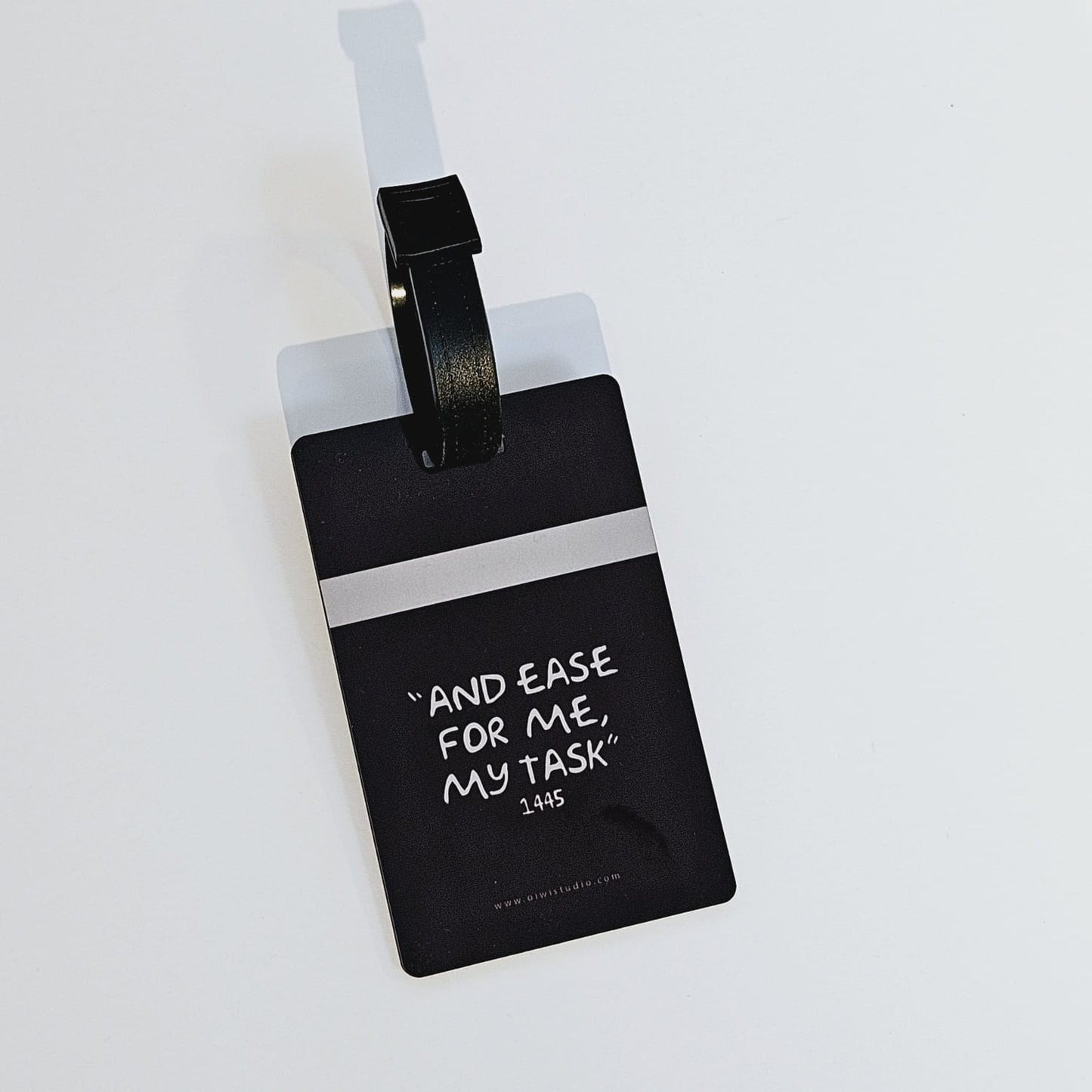 Luggage Tag Rectangular - And ease for me my task (Hajj)