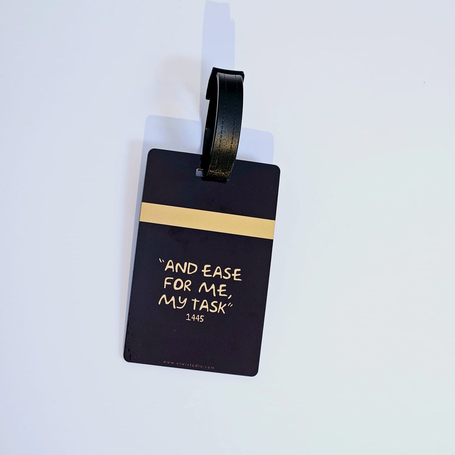 Luggage Tag Rectangular - And ease for me my task (Hajj)