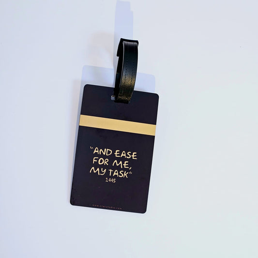 Luggage Tag Rectangular - And ease for me my task (Hajj)