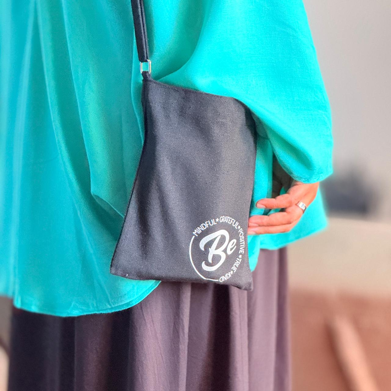 Shoulder Sling Bag - Be Mindful Grateful Positive True Kind