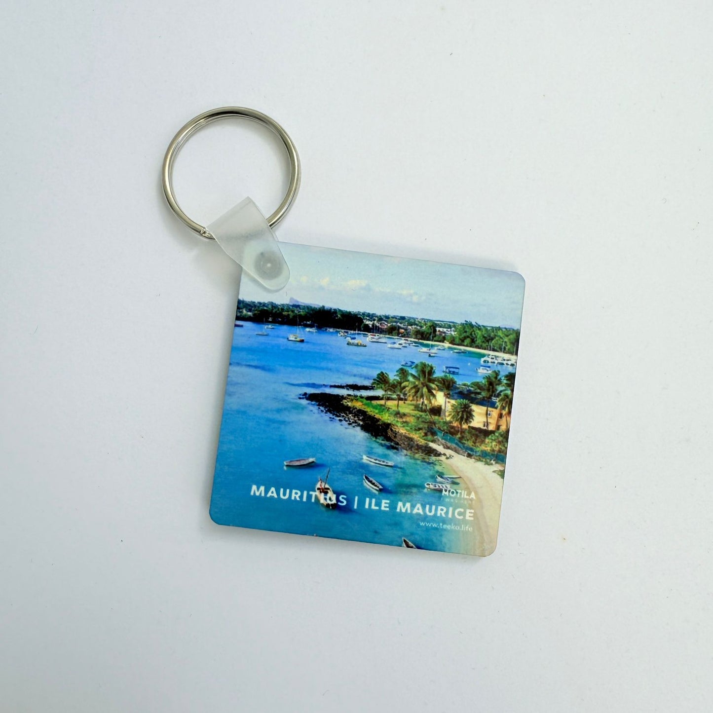 Double sided Keychain - Grand Baie (View)