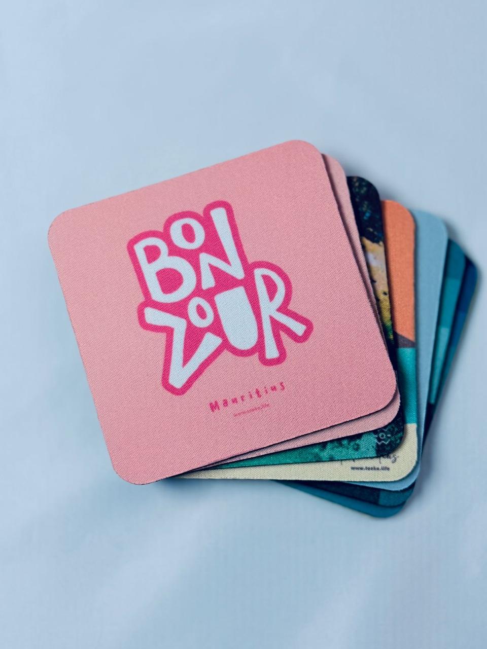 Mug Coasters - Bon Zour