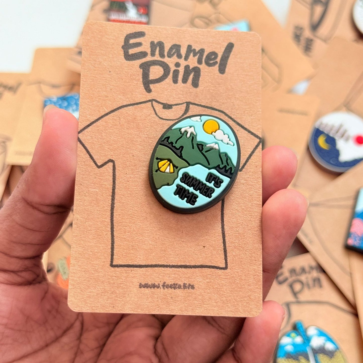 Soft Plastic Enamel Pin