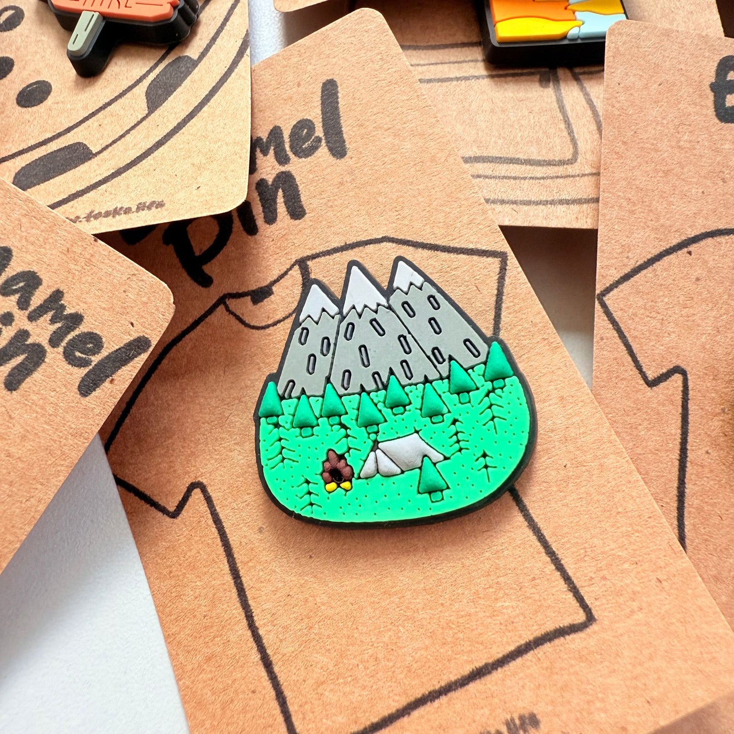 Soft Plastic Enamel Pin