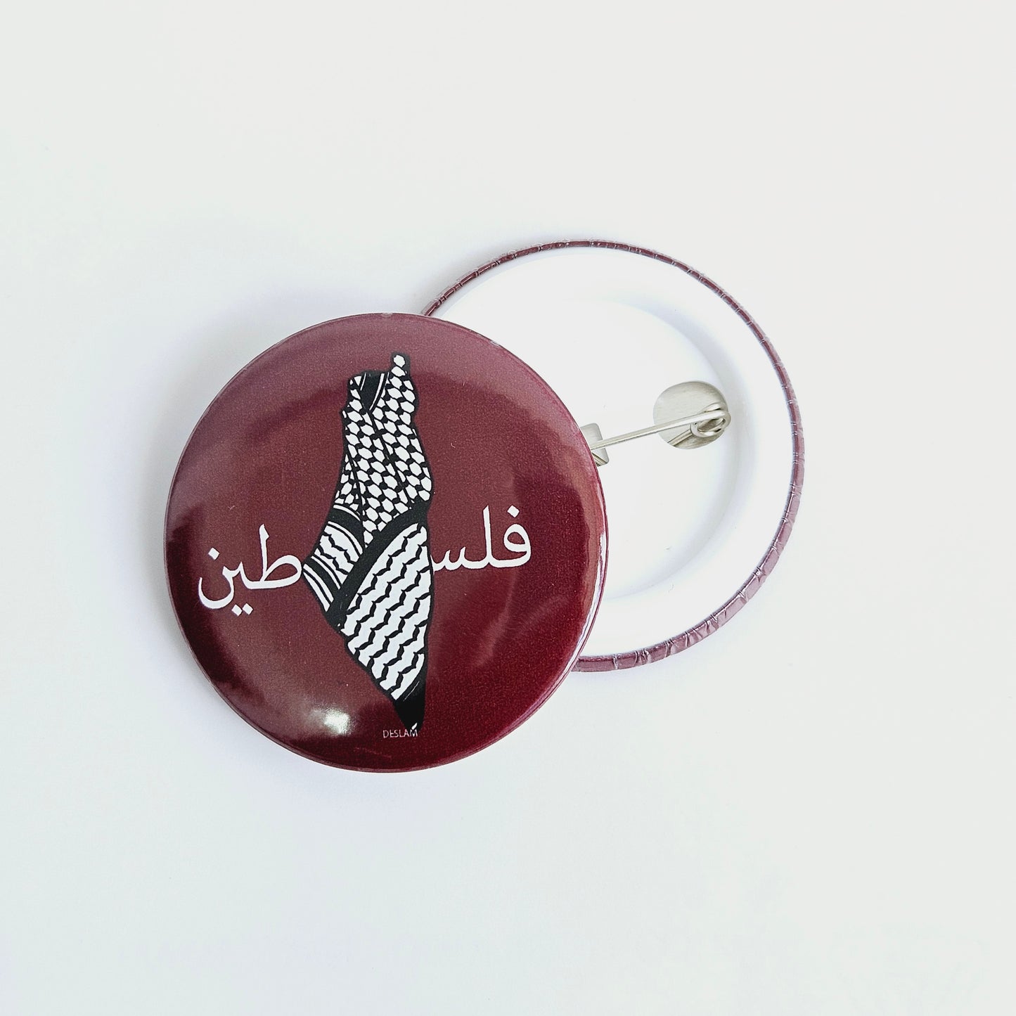 Solidarity Pin Badge (Kofia Red)