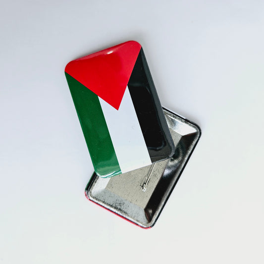 Rectangular Solidarity Pin Badge (Flag)