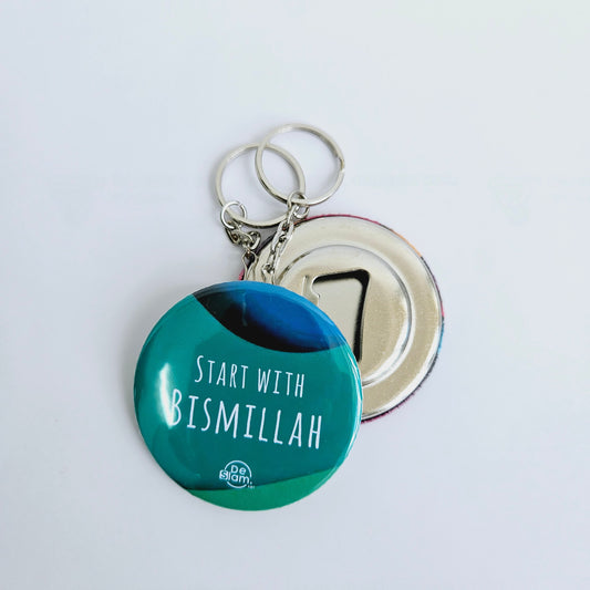 Start with Bismillah - Key Chain Bottle Opener