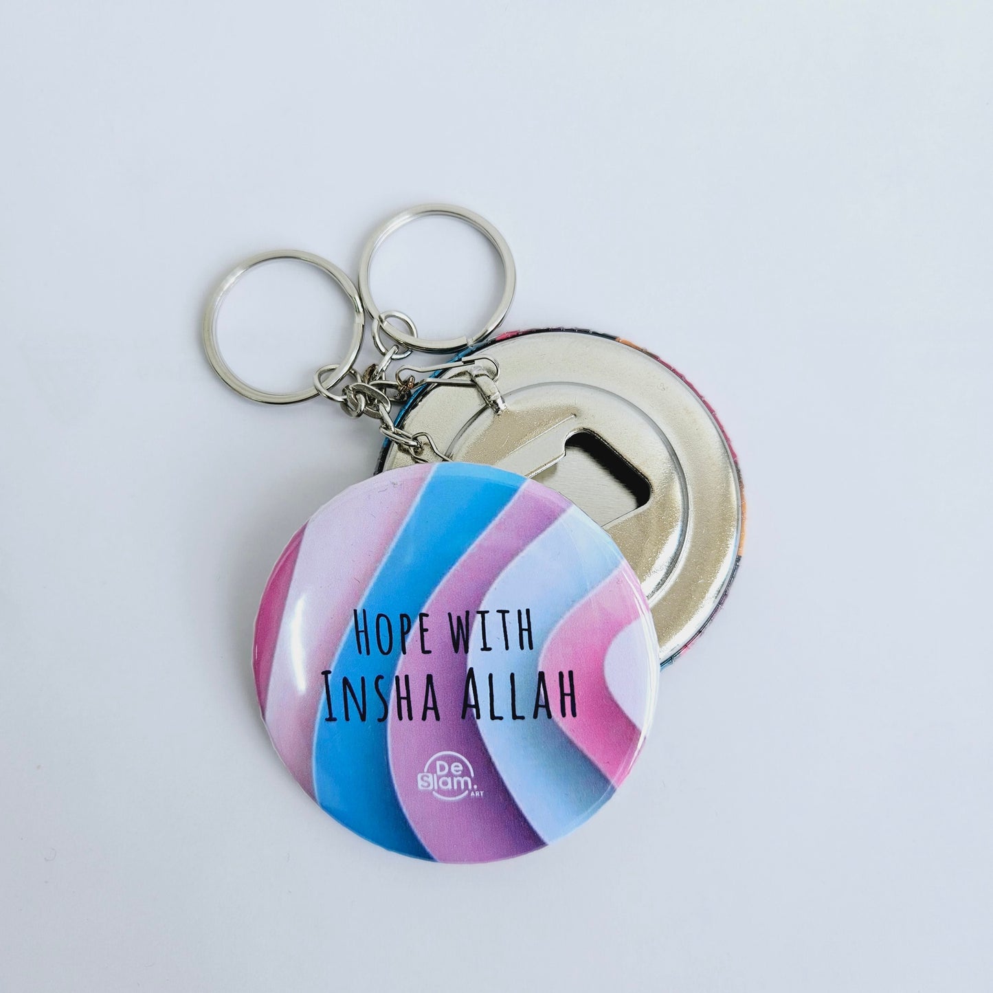 Hope with Inshallah (Pink) - Key Chain Bottle Opener