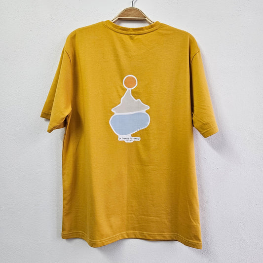 T-shirt La Tourelle de Tamarin- Oversize Yellow