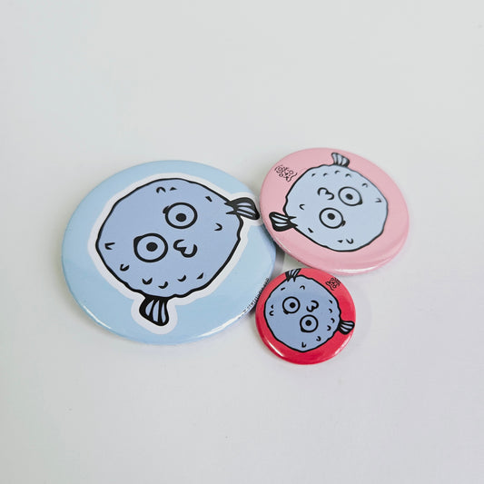 Puffer Fish Pin Badge