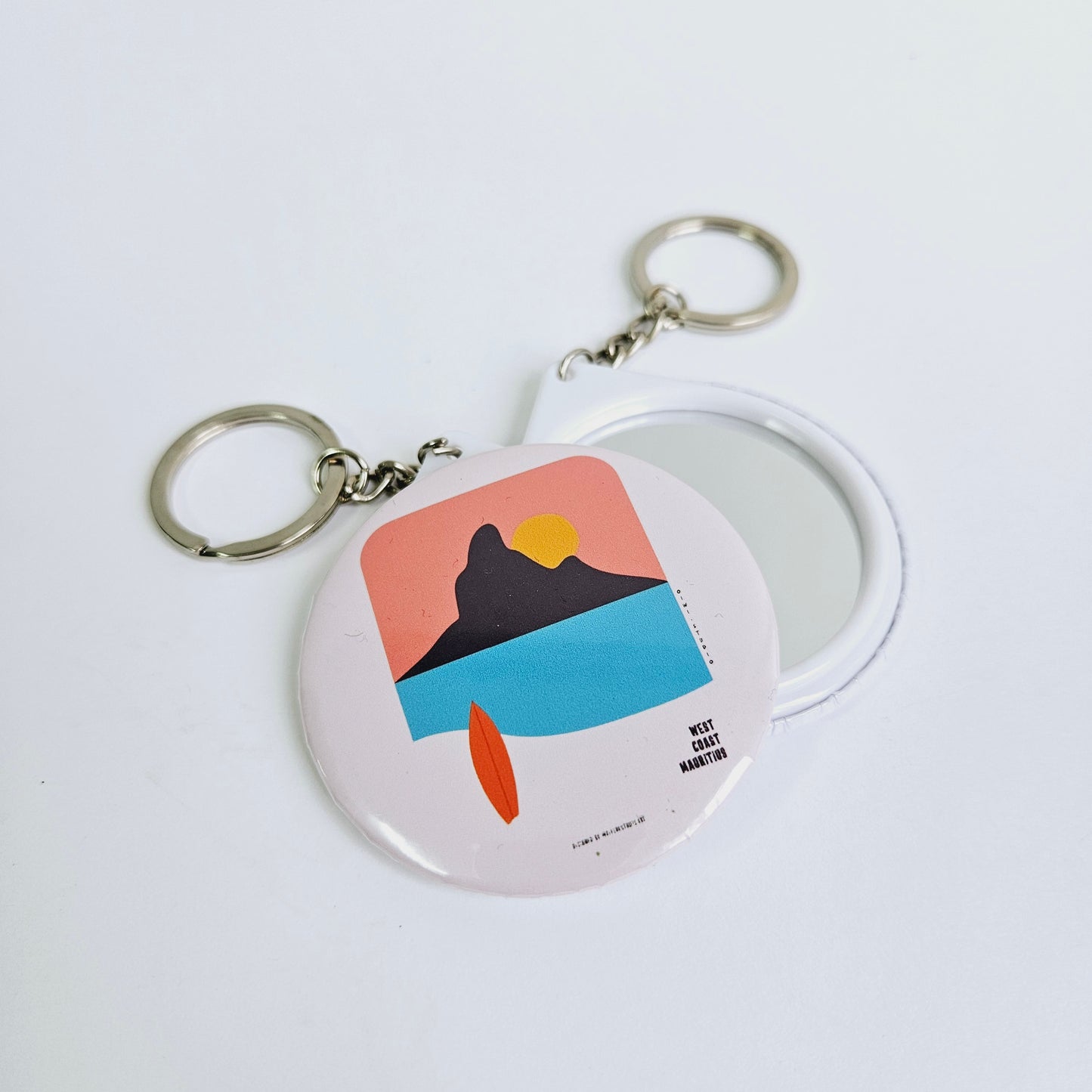 West Coast Mauritius Mirror Keychain