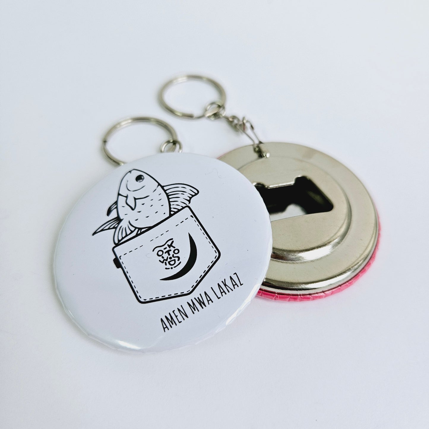 Amen Mwa Lakaz Key Chain Bottle Opener