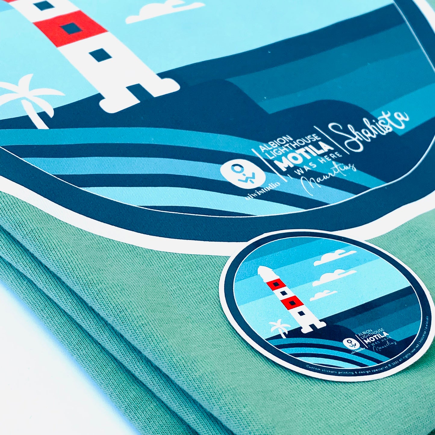 T-Shirt Albion Lighthouse Round Design