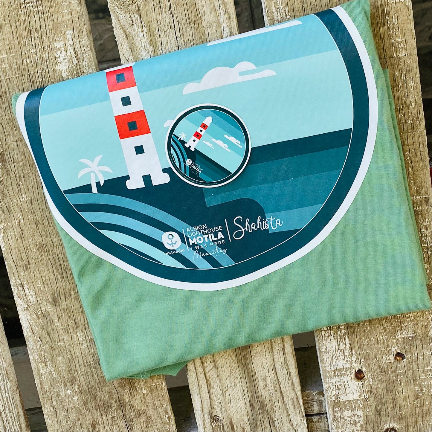 T-Shirt Albion Lighthouse Round Design