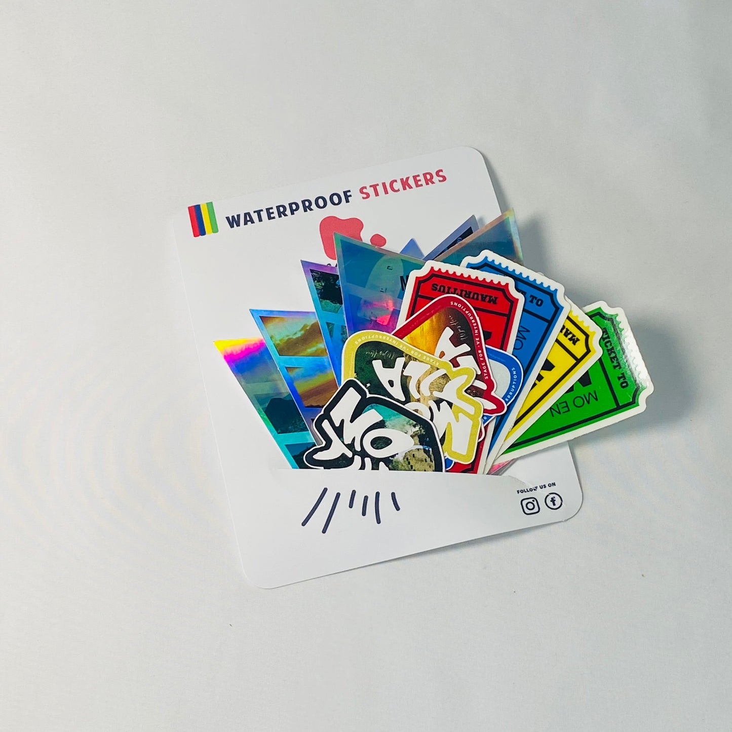 Stickers Mauritius pack