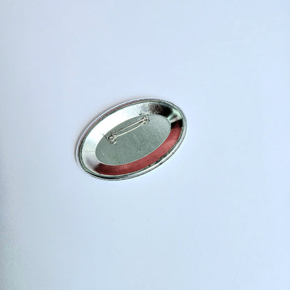 Oval button pin