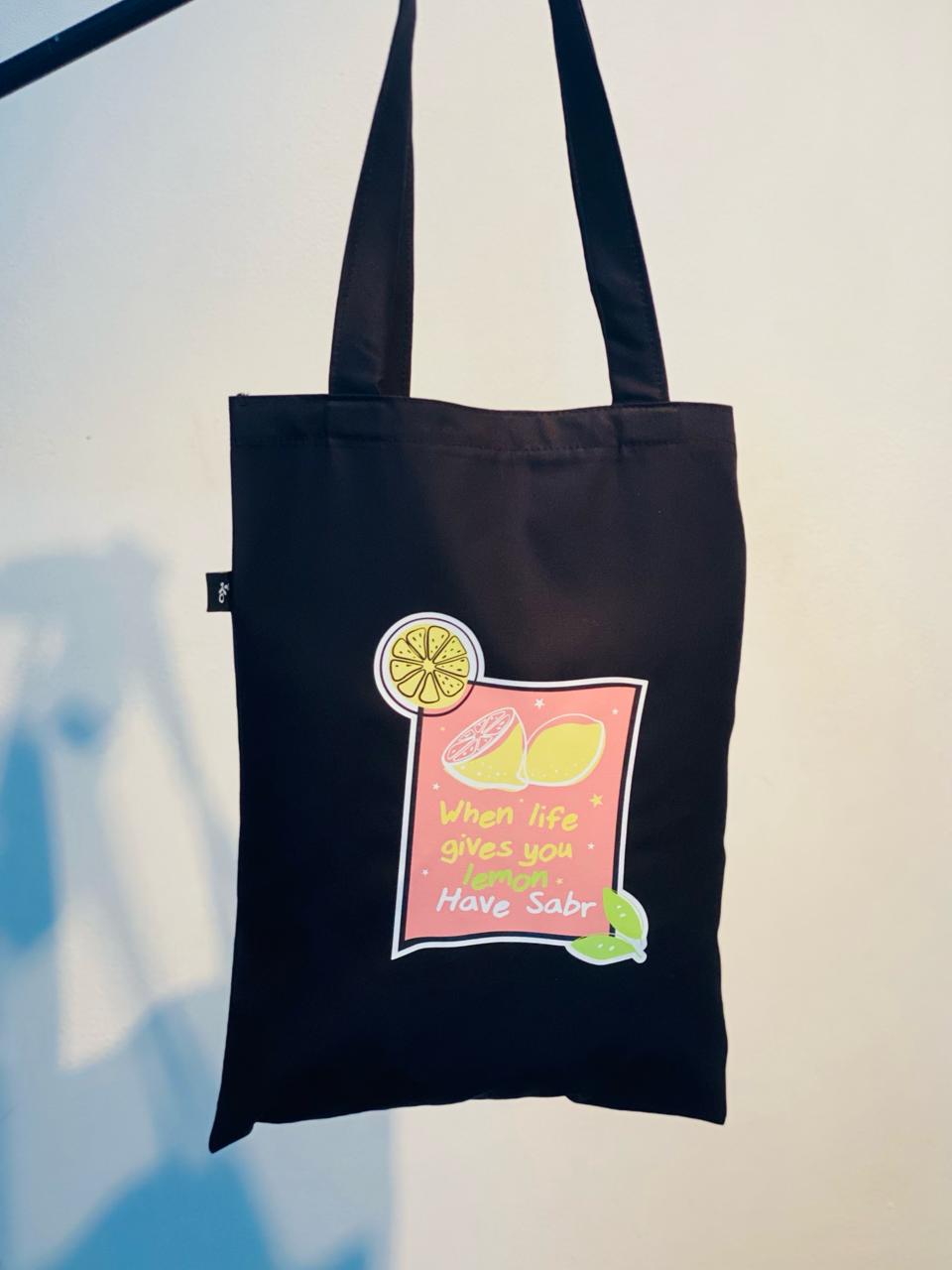 When life gives you lemon, Have Sabr - Tote Bag