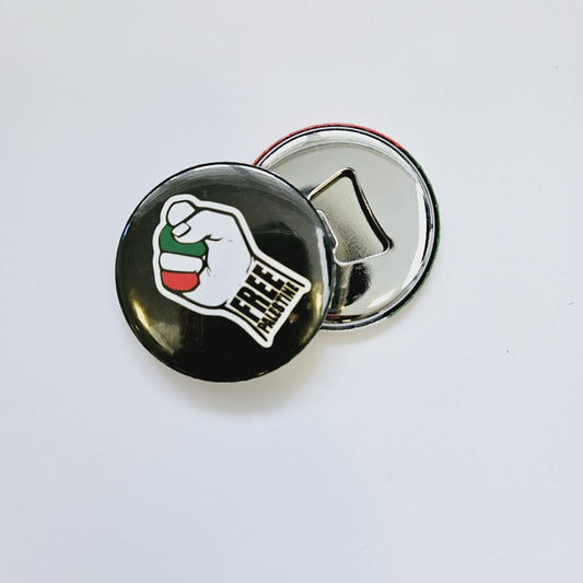 Flag (black) - Bottle Opener & Fridge Magnet