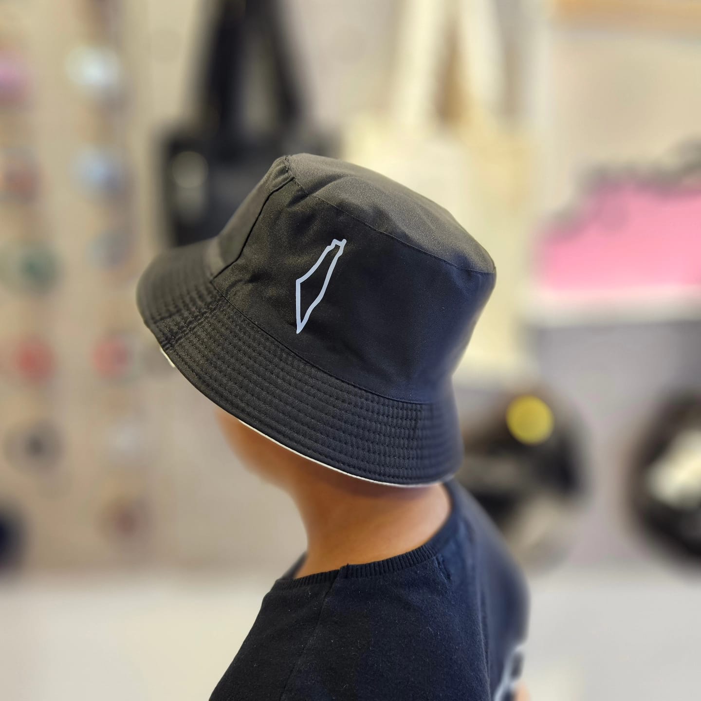 Reversible Bucket Hat - Map Outline