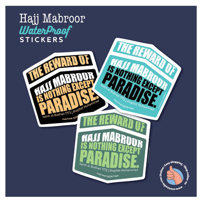 Hajj Mabroor Stickers