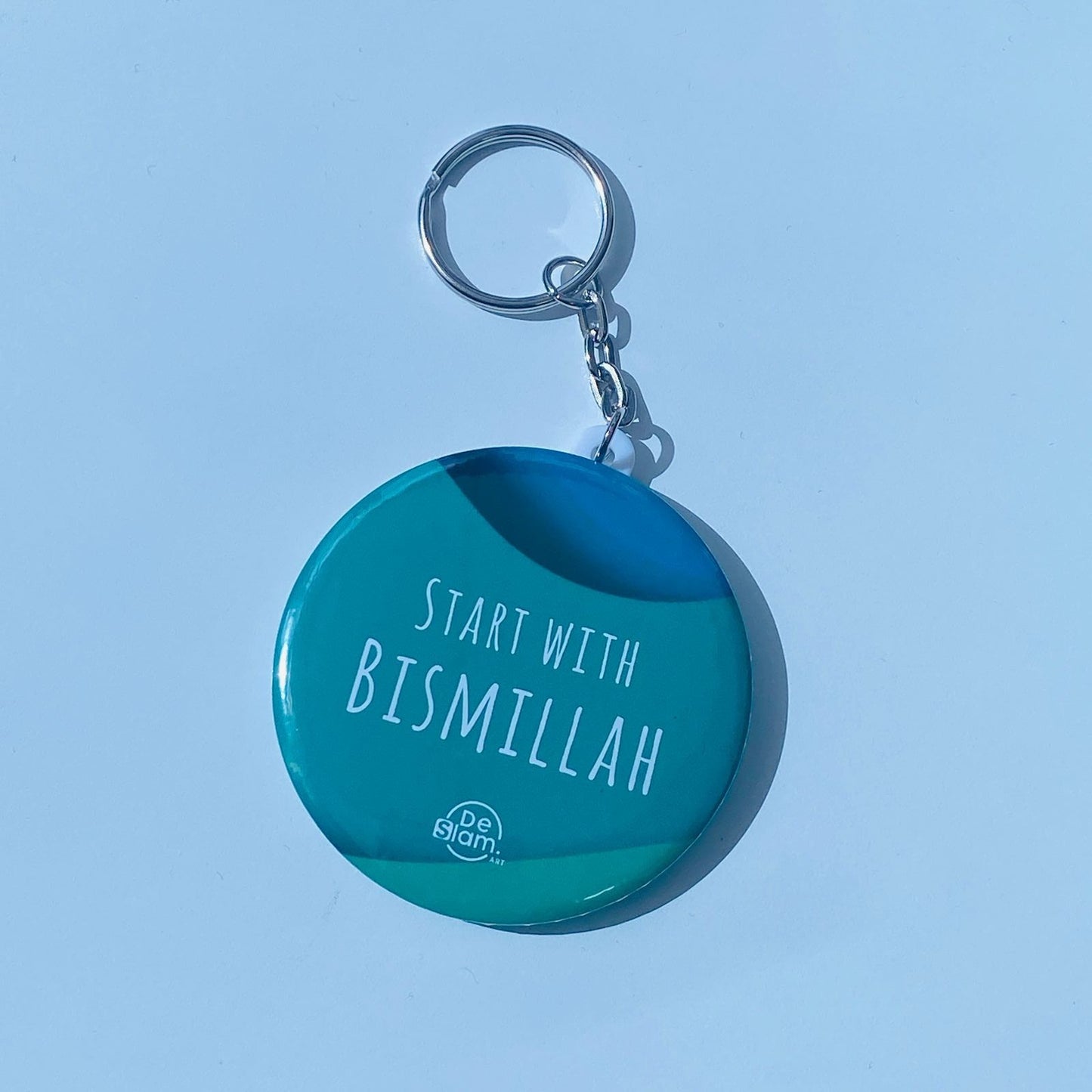 Start with Bismillah (Green)- Key Chain