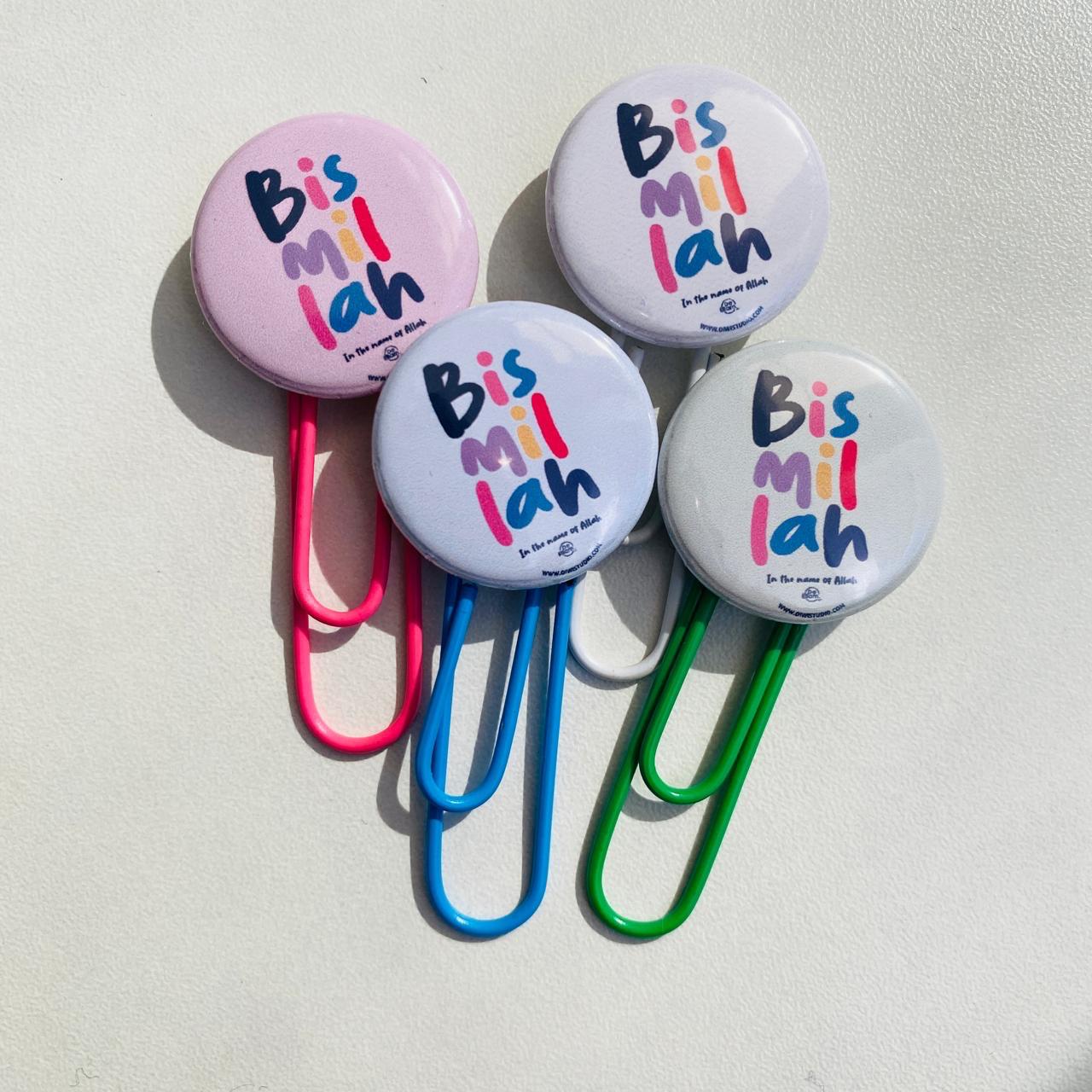 Bismillah Pin Bookmark (colorful)