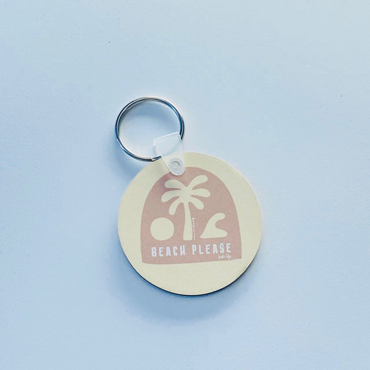 Double sided Keychain - Beach Please