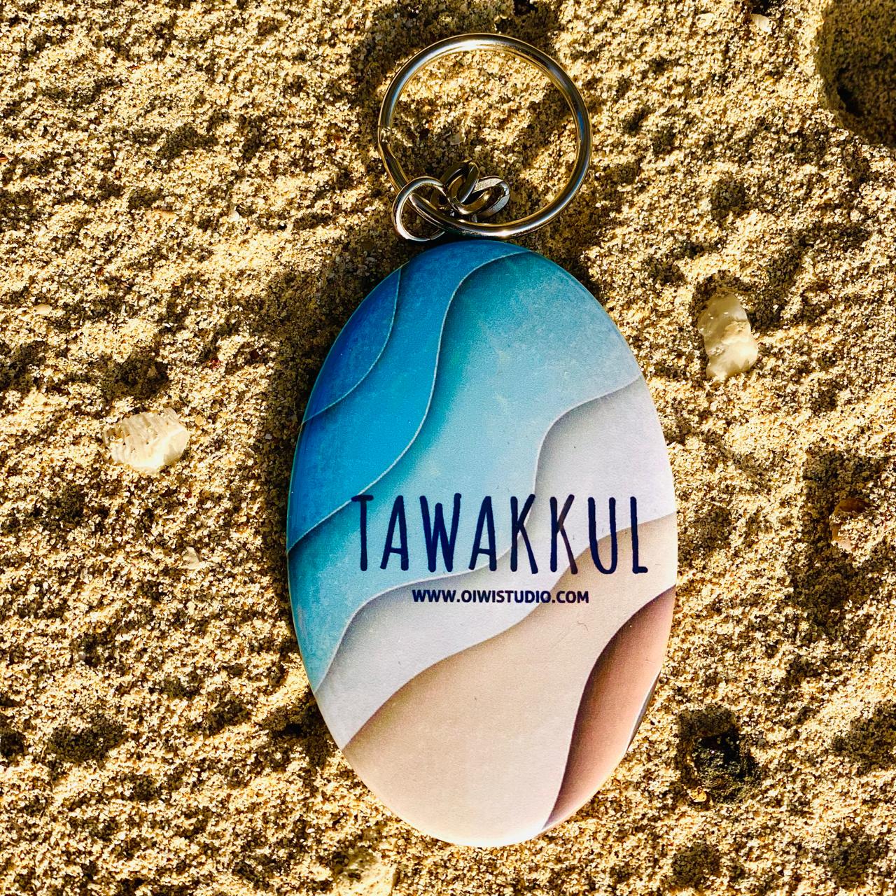 Sabr & Tawakkul - Oval Keychain