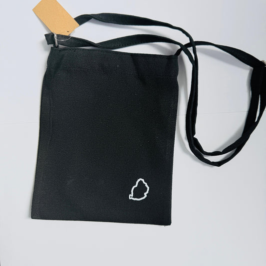 Shoulder Sling Bag - Mauritius Map Outline