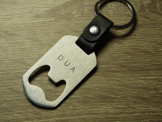 Metal engraving keyring - Dua