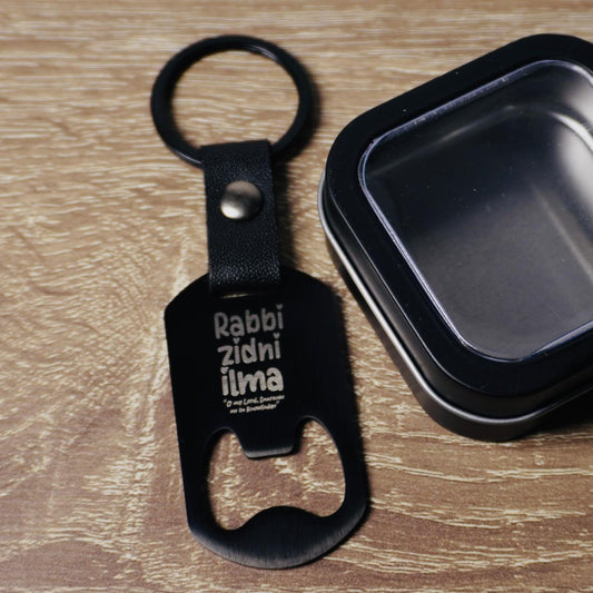 Metal engraving keyring - Rabbi Zidni Ilma