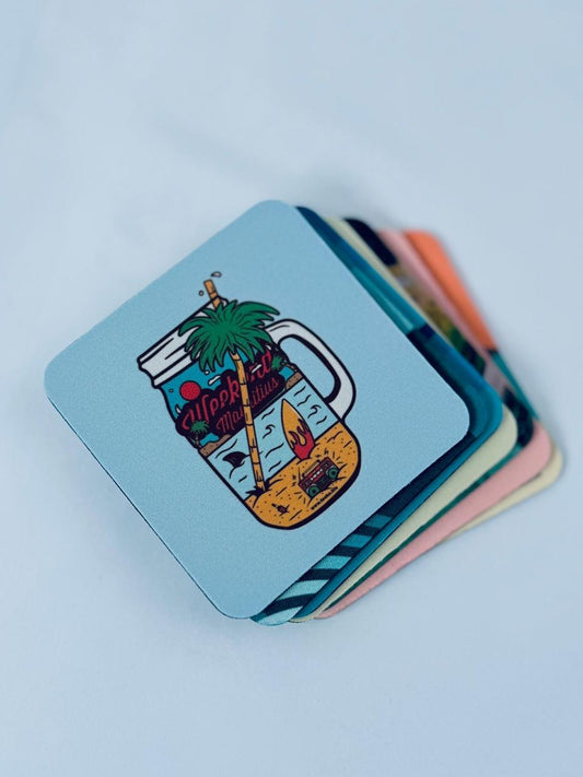Mug Coasters - Weekend Mauritius