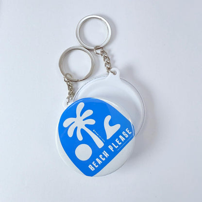 Plain Back Keychain - Beach Please