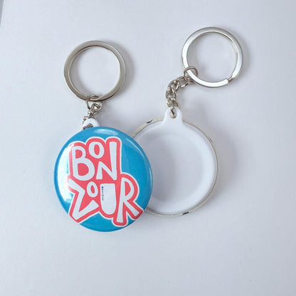Plain Back Keychain - Bon Zour
