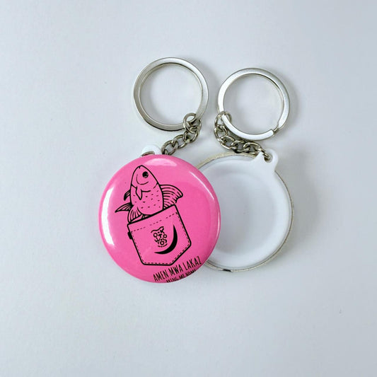 Plain Back Keychain - Amen Mwa Lakaz
