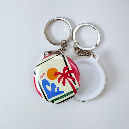 Plain Back Keychain - Mauritius
