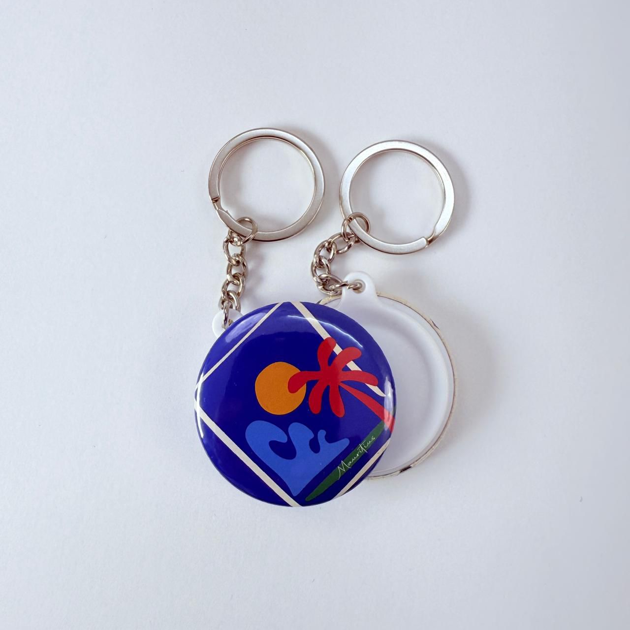 Plain Back Keychain - Mauritius