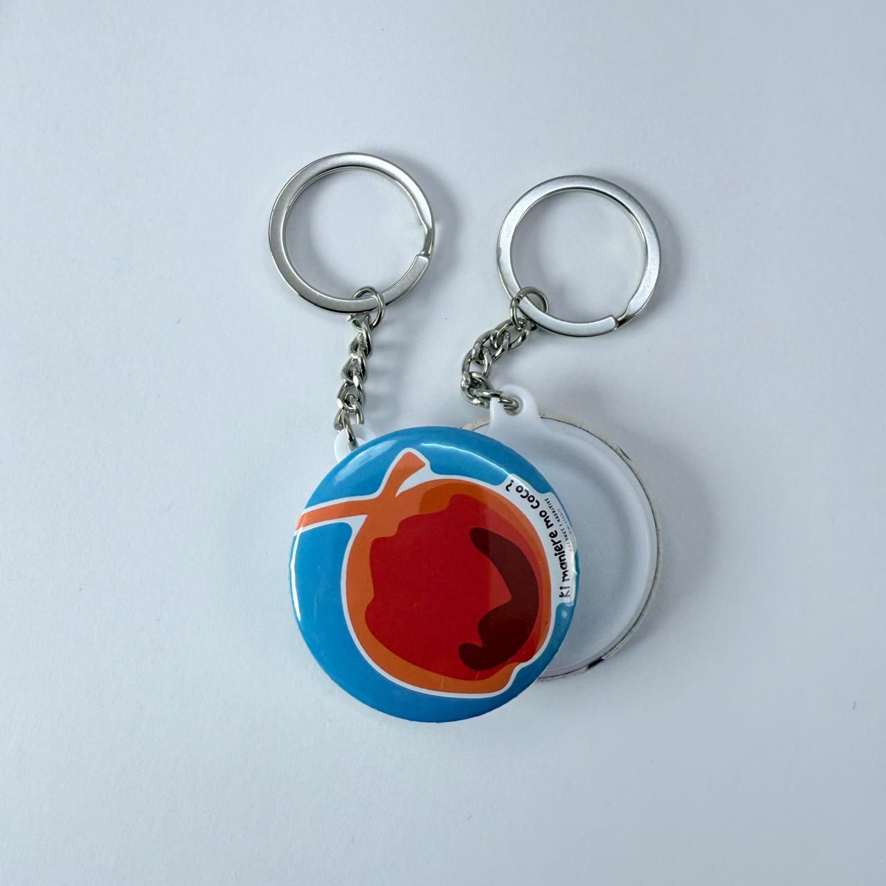 Plain Back Keychain - Ki manier mo coco?