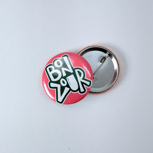 Bon Zour Pin Badge