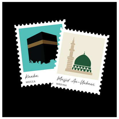 Luggage Tag Rectangular - Masjid An-Nabawi/Kaaba