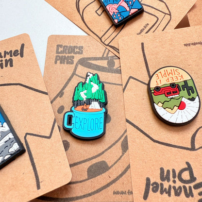 Soft Plastic Enamel Pin