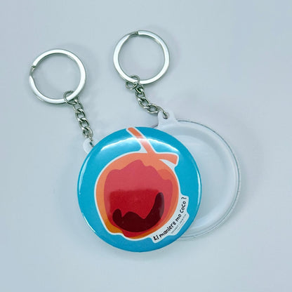 Plain Back Keychain - Ki manier mo coco?