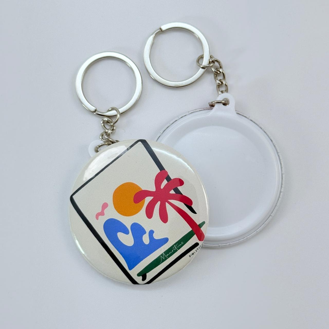 Plain Back Keychain - Mauritius