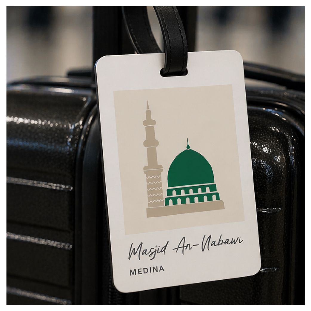 Luggage Tag Rectangular - Masjid An-Nabawi/Kaaba