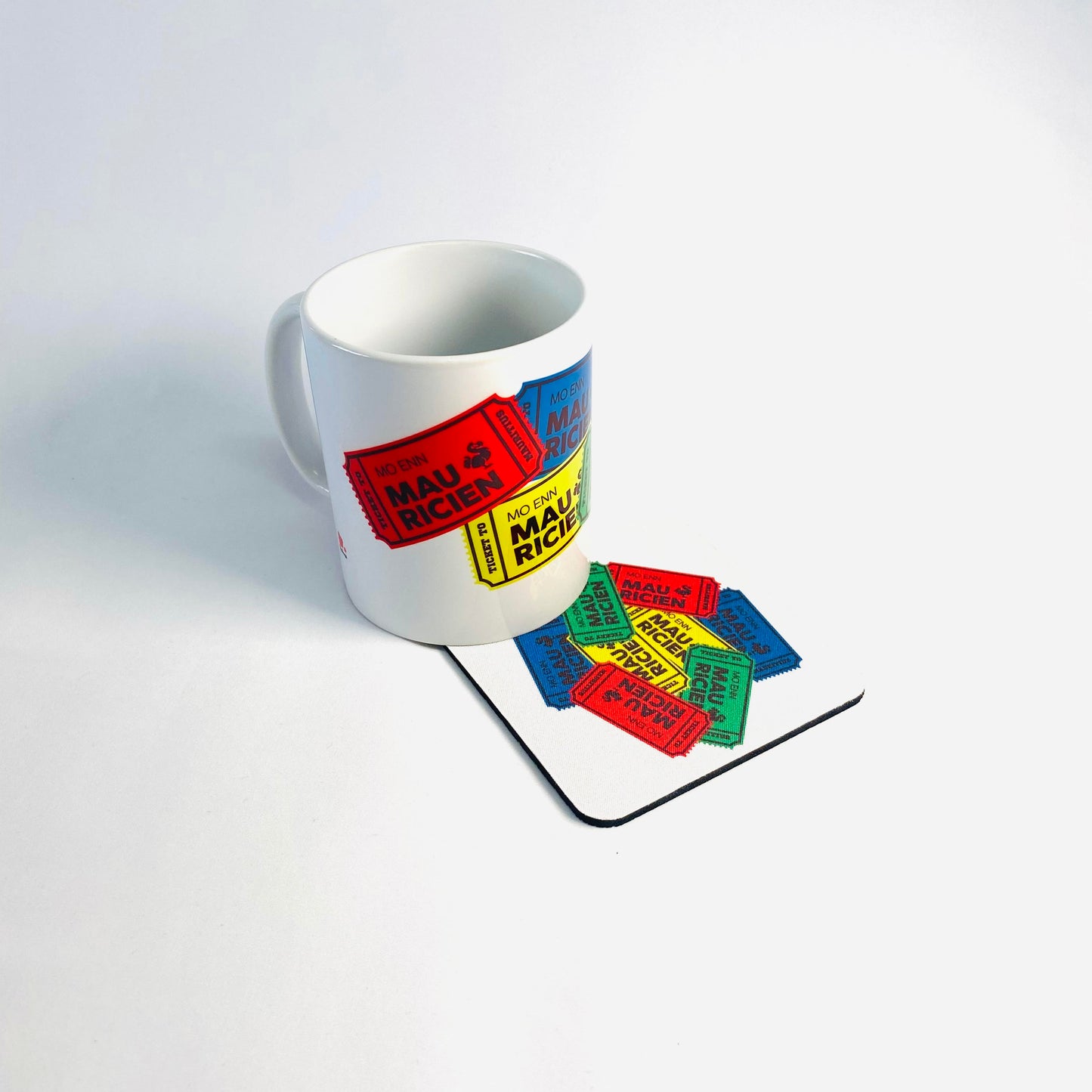 Mugs & Coaster Package- Mauricien